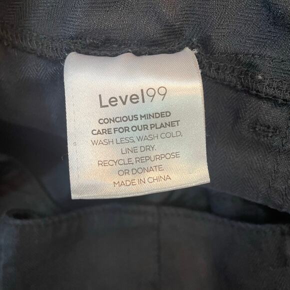 Level 99 Linen Blend Utility Cargo Pants Black Size 27 Ankle Zip Stretch Women’s - Picture 4 of 11